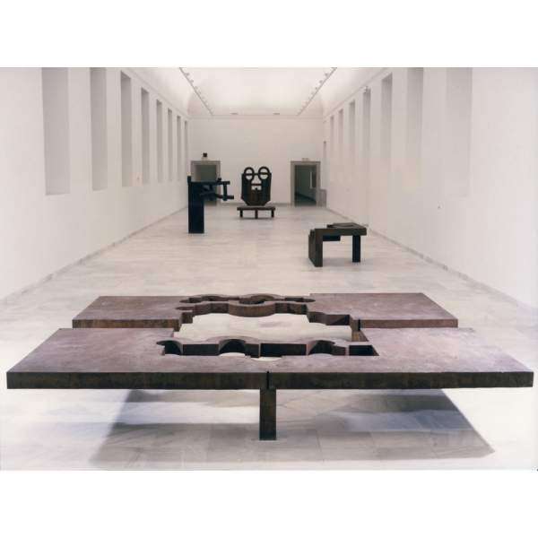 Chillida exhibition 1948-1998 at the Reina Sofía National Art Center Museum, 1998