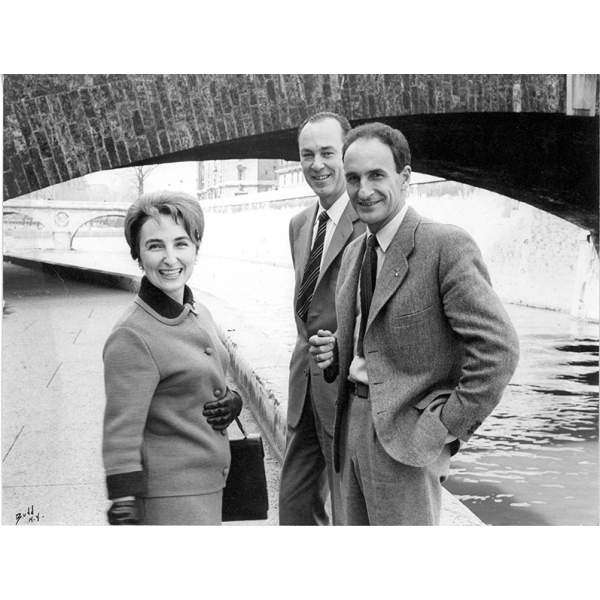 Chillida y Pilar con Pablo Palazuelo en París