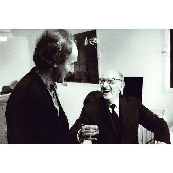 Chillida y Jorge Guillén en la universidad de Harvard, dónde se conocieron