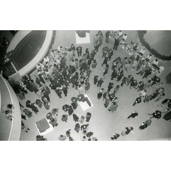 Installation view of the anthological exhibition held at the Solomon R. Guggenheim Museum, New York