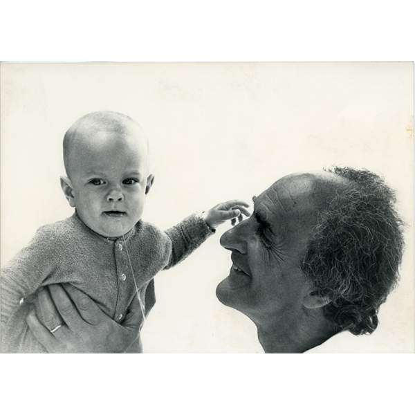 Chillida with his grandson Jon