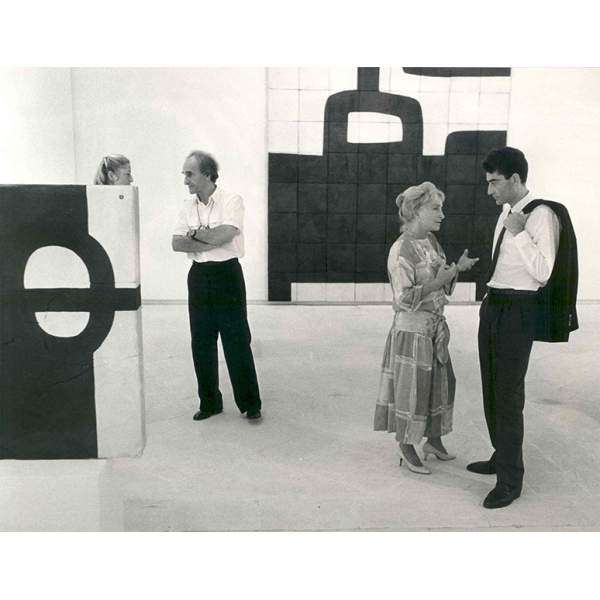 Opening of the exhibition Chillida: Sculptures 1984-1985 at the Abbaye de Montmajour, Arles