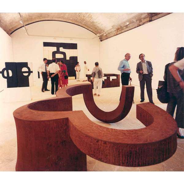 Opening of the exhibition Chillida: Sculptures 1984-1985 at the Abbaye de Montmajour, Arles