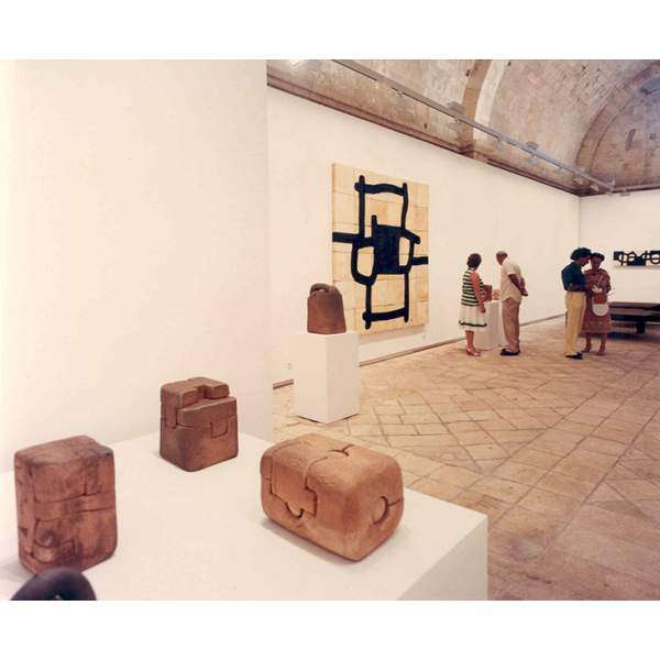 Opening of the exhibition Chillida: Sculptures 1984-1985 at the Abbaye de Montmajour, Arles