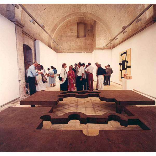 Opening of the exhibition Chillida: Sculptures 1984-1985 at the Abbaye de Montmajour, Arles