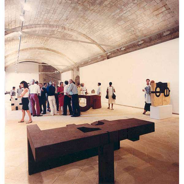 Opening of the exhibition Chillida: Sculptures 1984-1985 at the Abbaye de Montmajour, Arles