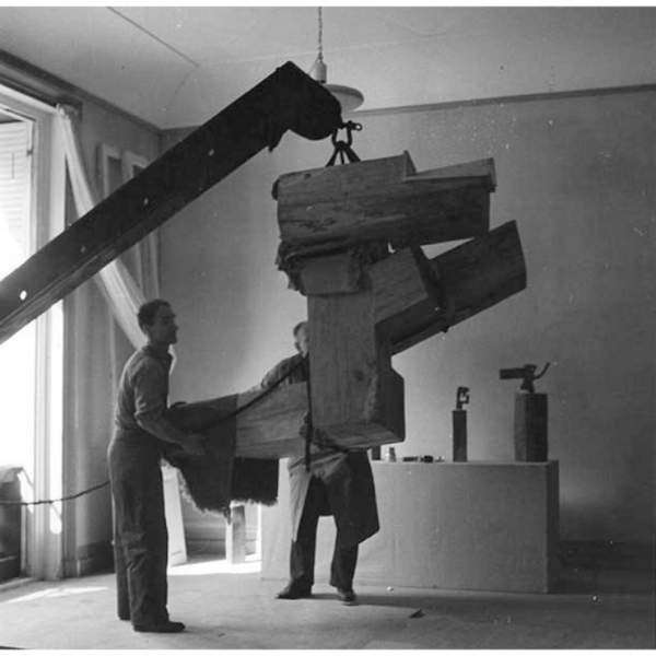 Installation of exhibition at Maeght in Paris